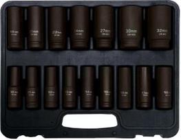 Adler LONG IMPACT SOCKETS 16pcs 1/2" 10-32mm