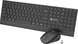 Natec 2-IN-1 SET NATEC STINGRAY 2 KEYBOARD+MOUSE US WIRELESS TILT WHEEL