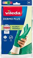 Vileda Dermo Plus ‘M’ Gloves Green Cotton, Nitrile