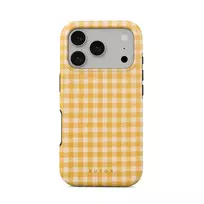 Tuscan Sun - Yellow Plaid iPhone 17 Pro Case, Tough (MagSafe) / N/A