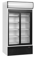 2 durų vitrina su stogu FSC1000S