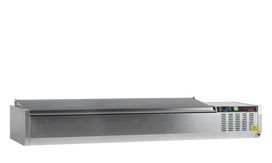 Vitrininis šaldytuvas GN1/4 GVC33-180 S/S