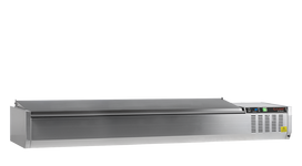 Vitrininis šaldytuvas GN1/3 GVC38-200 S/S