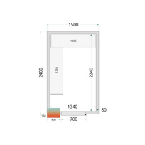 Šaldymo kamerų plokštės 80 mm CR 150x240x220