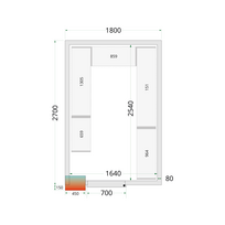 Šaldymo kamerų plokštės 80 mm CR 180x270x220