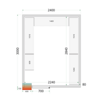 Šaldymo kamerų plokštės 80 mm CR 240x300x220