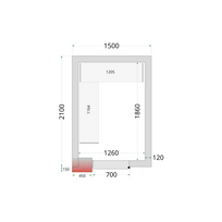 Šaldymo kamerų plokštės 120 mm CR 150x210x220