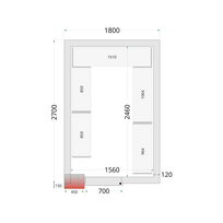 Šaldymo kamerų plokštės 120 mm CR 180x270x220