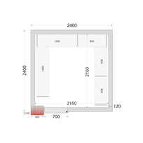Šaldymo kamerų plokštės 120 mm CR 240x240x220