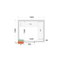 Šaldymo kamerų plokštės 80 mm CR 180x150x220