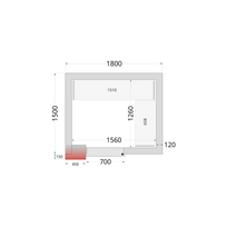 Šaldymo kamerų plokštės 120 mm CR 180x150x220