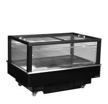 Juodas impulsinis šaldytuvas/šaldiklis EIB-D1015-B1