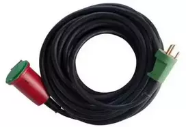 Thorkild Larsen E-line kabelių komplektas DK 3G1.5 - H07RN-F, DK kištukas/prailginimo laidas m/j, neoprenas, 230V/16A, 15m