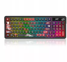 Klaviatūra žaidimams Redragon ARTEMIS PRO K719AK-RGB-PRO Lion Linear belaidė mechaninė su pašvietimu juoda