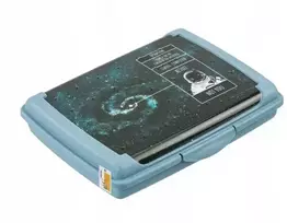 Mpl Power Keeeper Food storage container deco-click-box mini 0.5L Carla "Cosmos” 17x13x3.5cm mėlynas