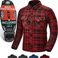 SHIMA moteriška ir vyriška motociklininko marškiniai Renegade 2.0, apsauga, ventiliacija, juoda, RENEGADE MEN 2 Raudonas