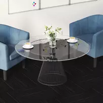 Kilimų plytelė Dryžuota tamsiai pilka 50 x 50 cm 4 pcs