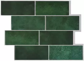 Metro plytelė 10 pcs Tamsiai žalia 29 x 21 cm