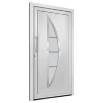 vidaXL Priekinės durys baltos spalvos 98x200cm