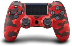 Žaidimų pultelis Games World PS4 Doubleshock 4 V2 bevielis žaidimų pultelis / valdiklis, kamufliažinis raudonas, skirtas PS4 / PS5 / Android / iOS