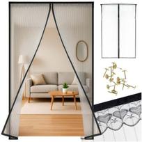 Magnetinis tinklelis nuo uodų durims 160x230cm JUODAS