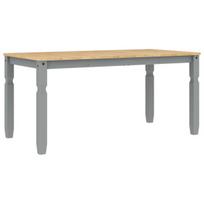 Valgomojo Stalas，Virtuvės stalas Corona, pilkas, 160x80x75cm, pušies masyvas CFE98642