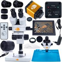 Mikroskopas Zenthril Mercury Pro – Trinokulinė galvutė, HDMI kamera 12MP, Didinimas 7–45x
