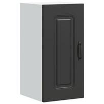 Sieninė virtuvės spintelė，Virtuvės kabinetas, Kalmar, juoda, apdirbta mediena CFE33505
