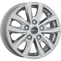 Ratlankis MAK Load 5 R17x7 5x120 ET 55 CB 65.1 (Silver) (1200 kg)