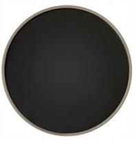 Minimal plokščias lėkštė 21 cm, Verlo, juoda