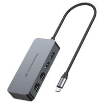 CONCEPTRONIC Adapter USB-C->2xGbE+2xUSB-A3.2 5Gbs 0.30m gr