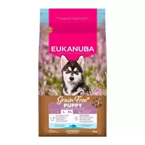 Eukanuba Tasty food for puppies - Puppy  AND  Junior Large Grain Free Ocean fish 3 kg