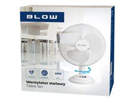 BLOW 44-063 stalinis ventiliatorius, 30cm, 40W, 3 greičiai, 90° osciliacija, baltas