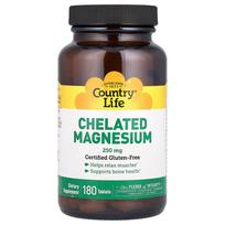 Country Life Chelated Magnesium 250mg 180 Tablets 180 pcs - 1 ea