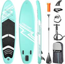 FBSPORT pripučiama SUP lenta, 15 cm, komplektas su aliuminine irkle ir pompa, žalias (FBSPORT-11FT-SUP)