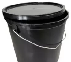 Sprehn kibiras 11,5 l - juodas tvirtas kibiras su rankena ir dangčiu