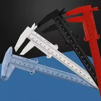 Oem Mini plastikinis suportas 0-150 mm - baltas - matavimo įrankis