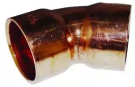 Conex K65 alkūninis vamzdis 45, 3/8'' - lituojamas, 130 barų, įvorė/įvorė