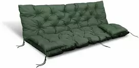 Aio Factory Sodo pagalvėlė 150x60x50 cm + 2 pagalvėlės sūpynėms, atsparios vandeniui, žalios spalvos