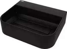 DEANTE CQA NU5S Arnika nero praustuvas su dangčiu ir vieta maišytuvui 505x405 mm