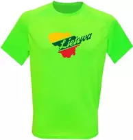 KS Sportiniai Marškinėliai Lietuva (Neon Žalias), Dydis: M