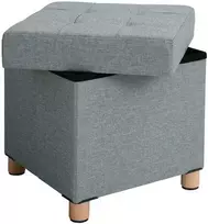 Songmics Laikymo pufas, 38x38x40 cm, pilka