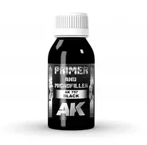 Ak Interactive Juodas modelių gruntas su mikroužpildu aerografui, 100 ml