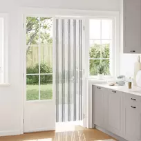 Vabzdžių Užuolaida iš Chenille Pilka ir balta 56 x 200 cm