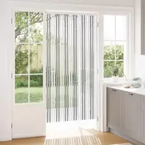 Vabzdžių Užuolaida iš Chenille Pilka ir balta 100 x 200 cm