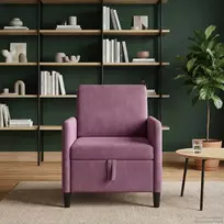 Sofa su saugojimo vieta Violetinė 72 x 78 x 87 cm Poliesteris