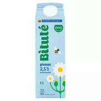 Pienas BITUTĖ, 2,5% rieb., 1 l