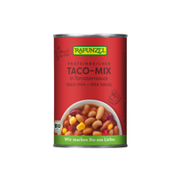 Konservuotos pupelės pomidorų padaže TACO MIX, ekologiškos