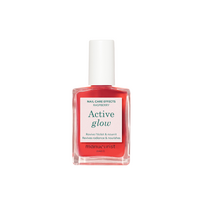 Blizgesio suteikiantis  maitinamasis nagų lakas ACTIVE GLOW RASPBERRY