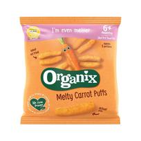 Kukurūzų trapučiai su morkomis MELTY CARROT PUFFS, nuo 6 mėn.